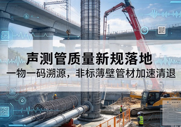 岷县声测管质量新规落地，一物一码溯源，非标薄壁管材加速清退